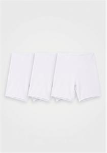 Anti Chafing 95% Cotton Pull On Boxer Shorts White 3 Pack
